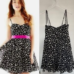 Pearl By Georgina Chapman Black & White Stars Sweetheart Dress - No Belt